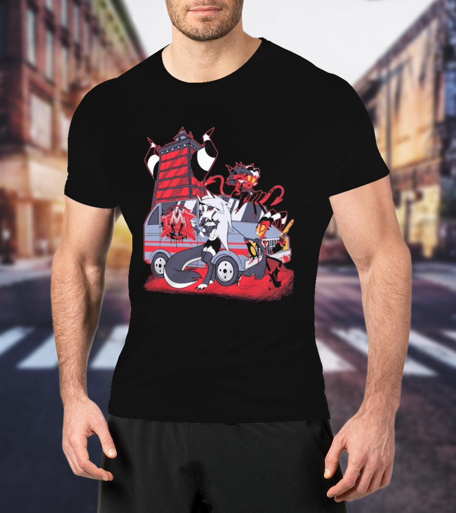 SpindleHorse IMP Van Characters Cartoon T-Shirt