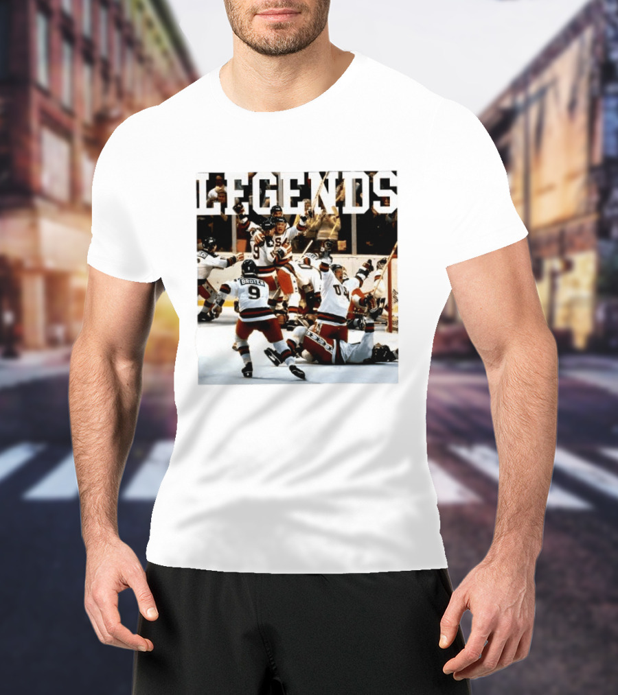 Miracle On Ice Legends Boys Of '80 Hockey Moment T-Shirt