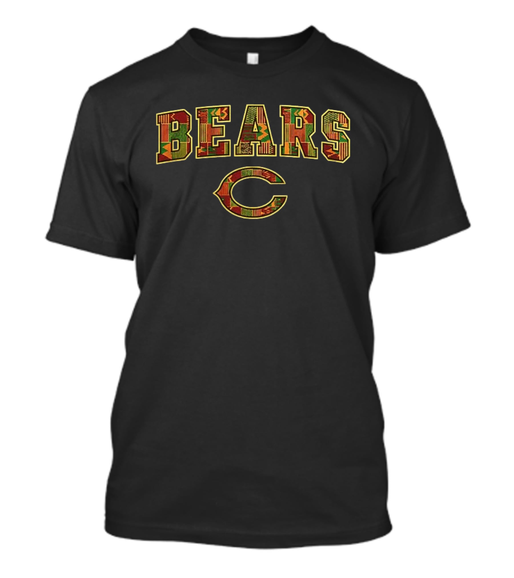 Bears C Logo Patchwork Style Chicago 100 Years Excellence T-Shirt
