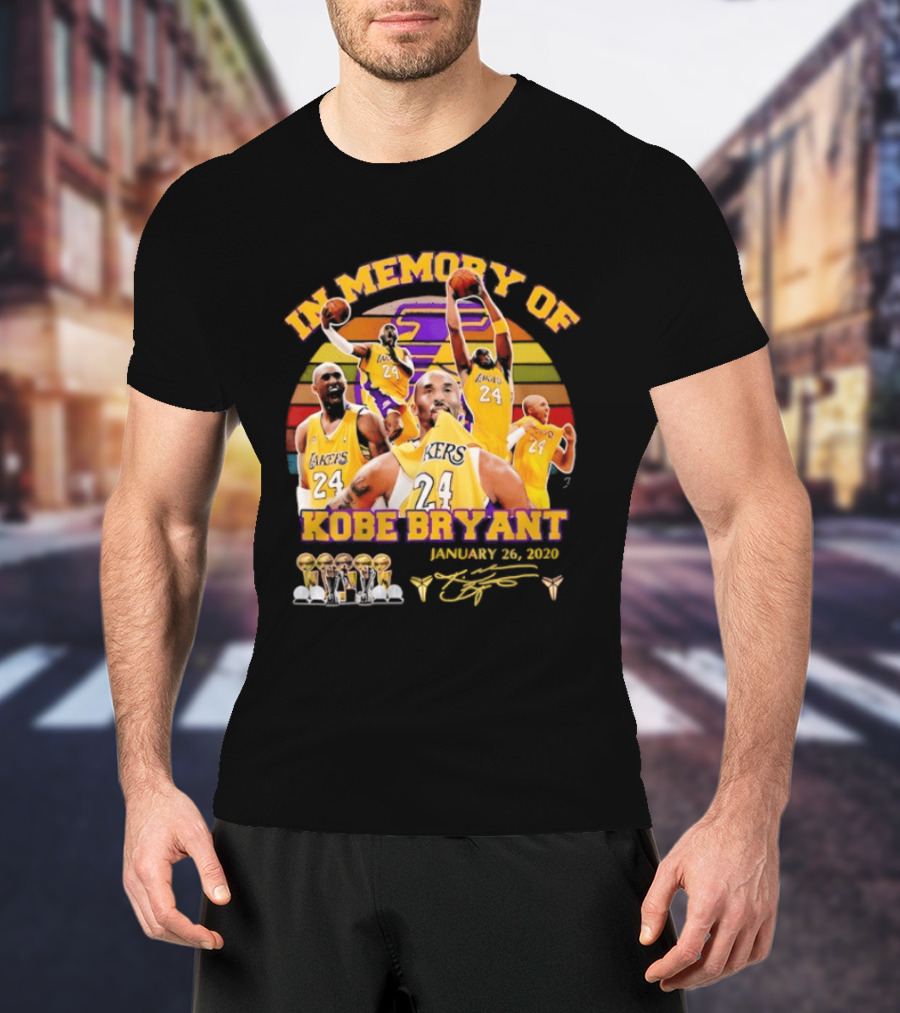 Kobe Bryant Los Angeles Lakers January 26 2020 Memorabilia T-Shirt