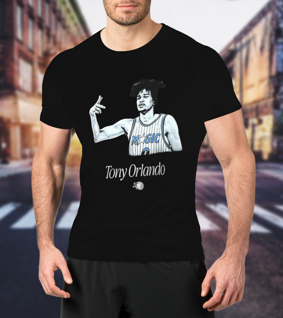 Tony Orlando Magic Basketball Jersey Player And Ball T-Shirt