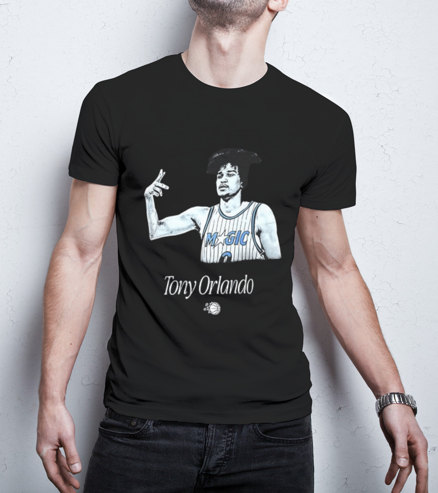 Tony Orlando Magic Basketball Jersey Player And Ball T-Shirt