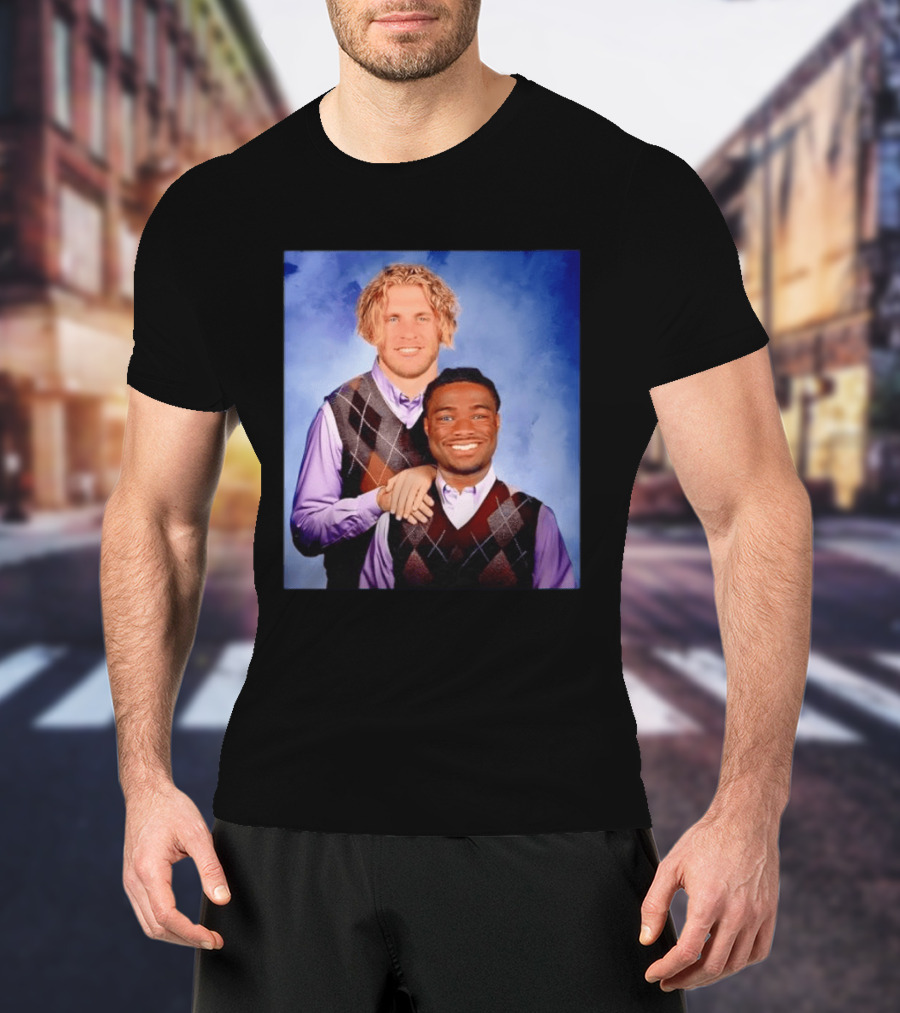 Cooper Kupp Jalen Milroe Step Brothers Comedy Parody Sweater Vest Collage T-Shirt
