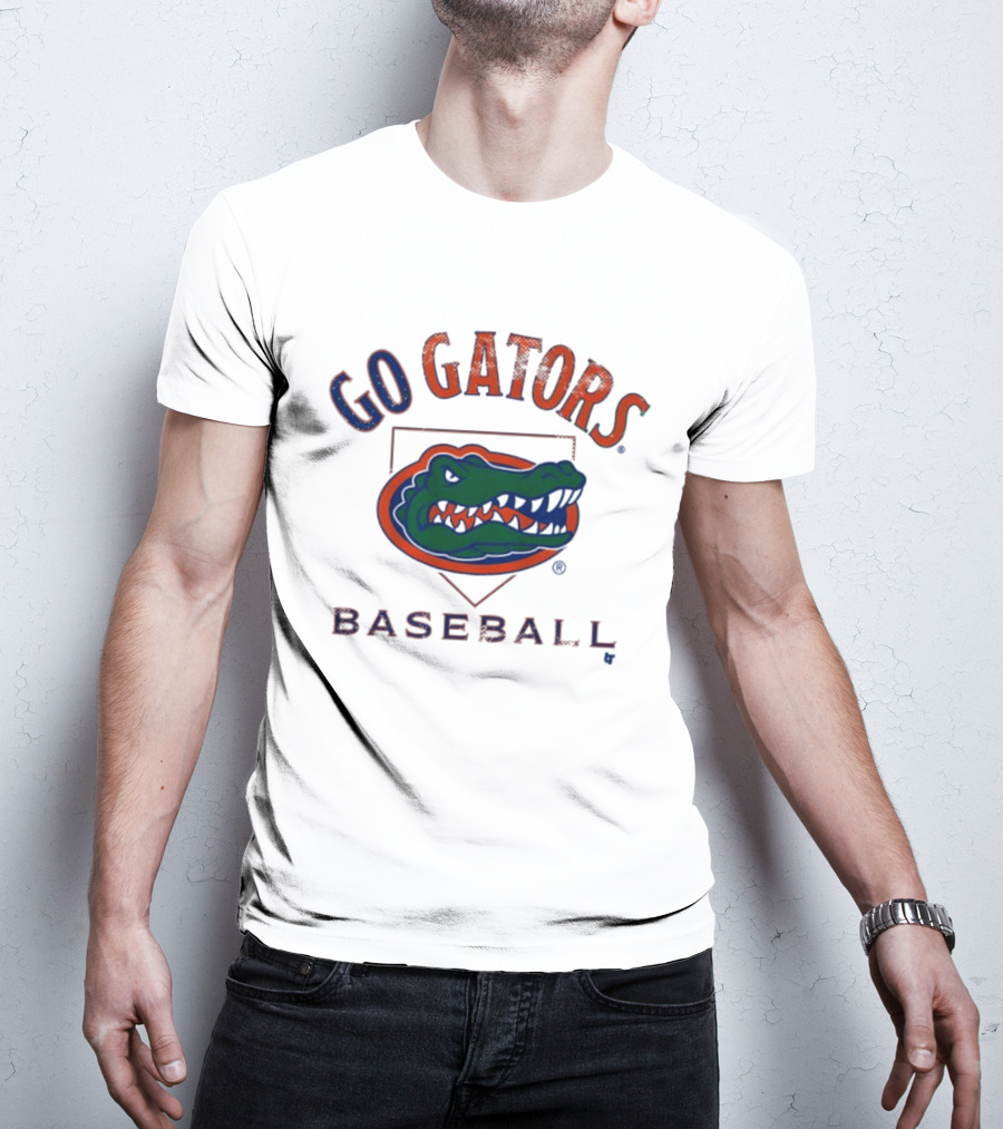 Go Gators Florida Baseball Team Home Plate T-Shirt
