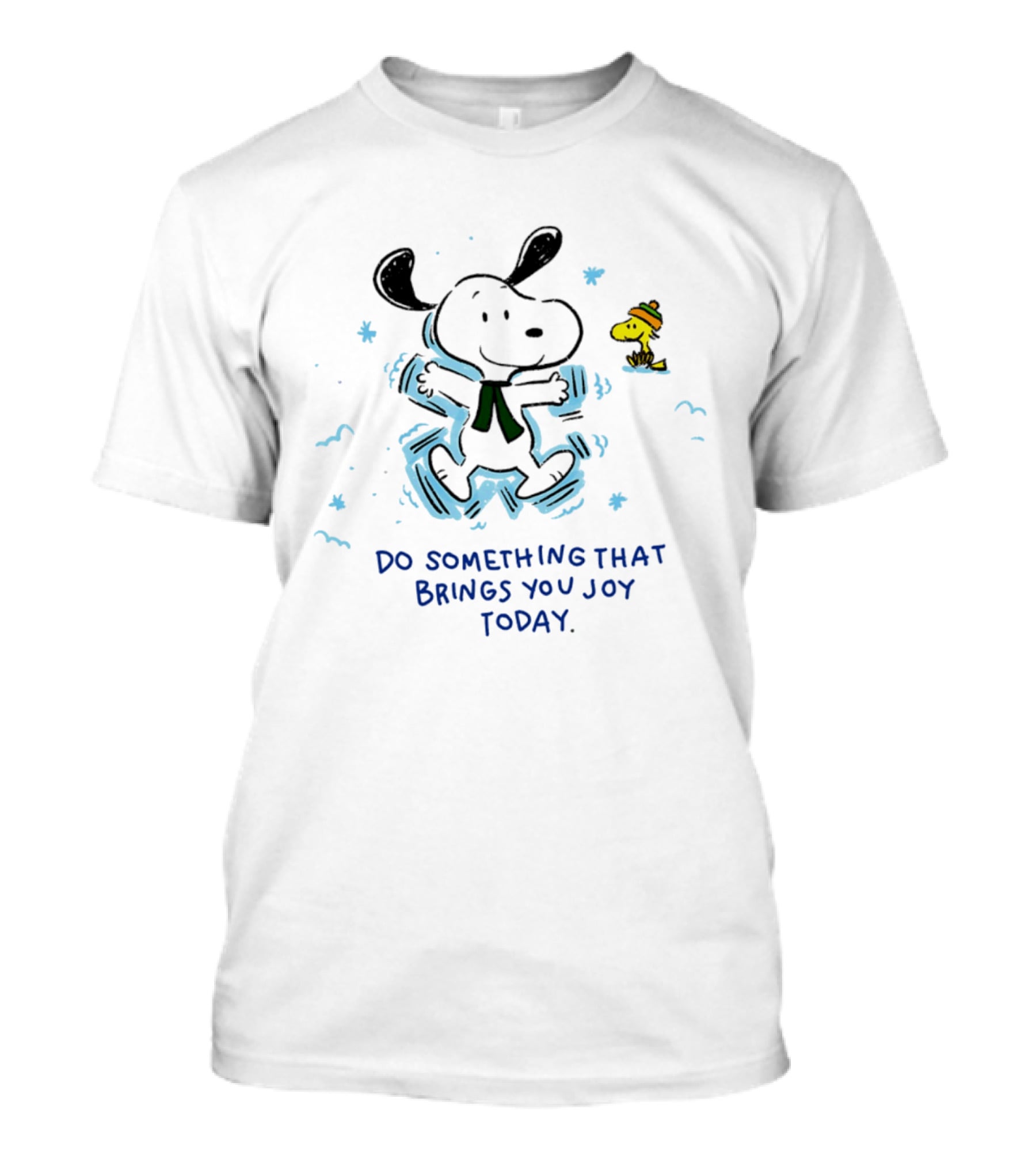 Snoopy Do Something That Brings You Joy Today Winter Fun With Woodstock T-Shirt