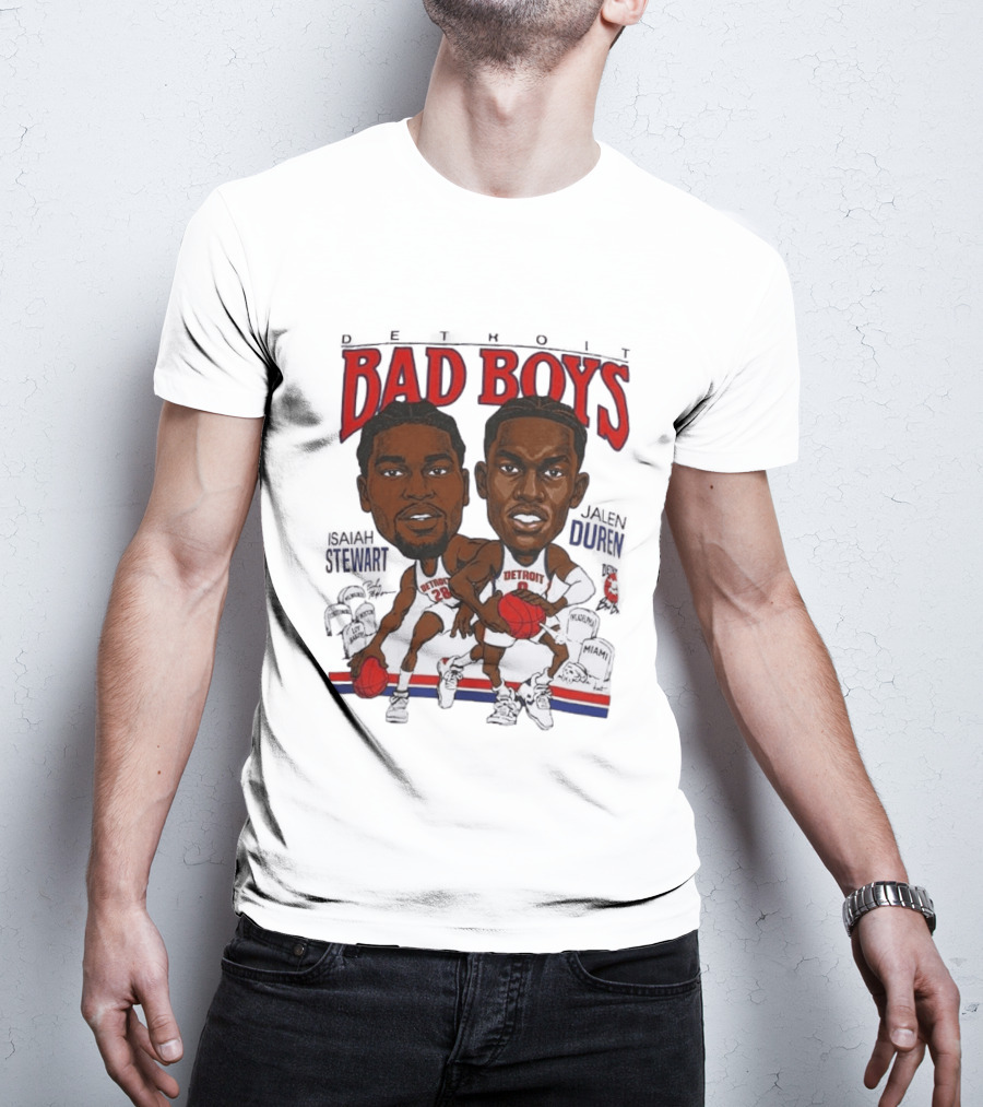 Isaiah Stewart Jalen Duren Detroit Pistons Bad Boys Basketball T-Shirt