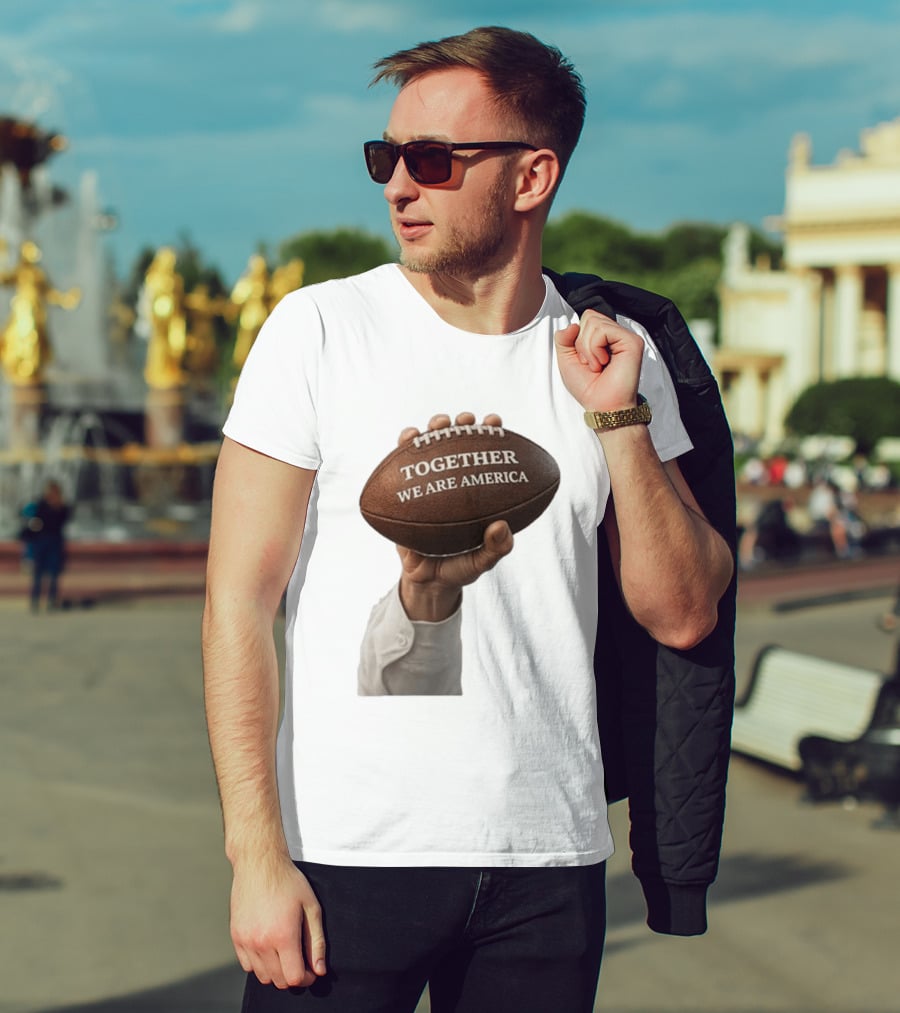 Together We Are America Football Unity 2025 2026 T-Shirt