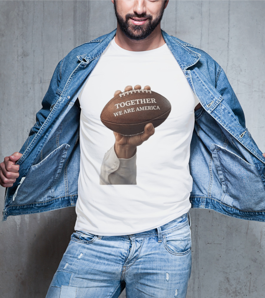 Together We Are America Football Unity 2025 2026 T-Shirt