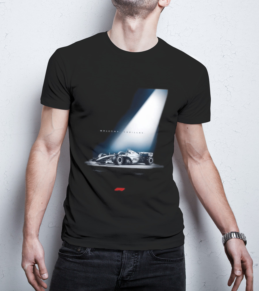 Welcome Cadillac F1 Team Formula 1 Racing Car Spotlight T-Shirt