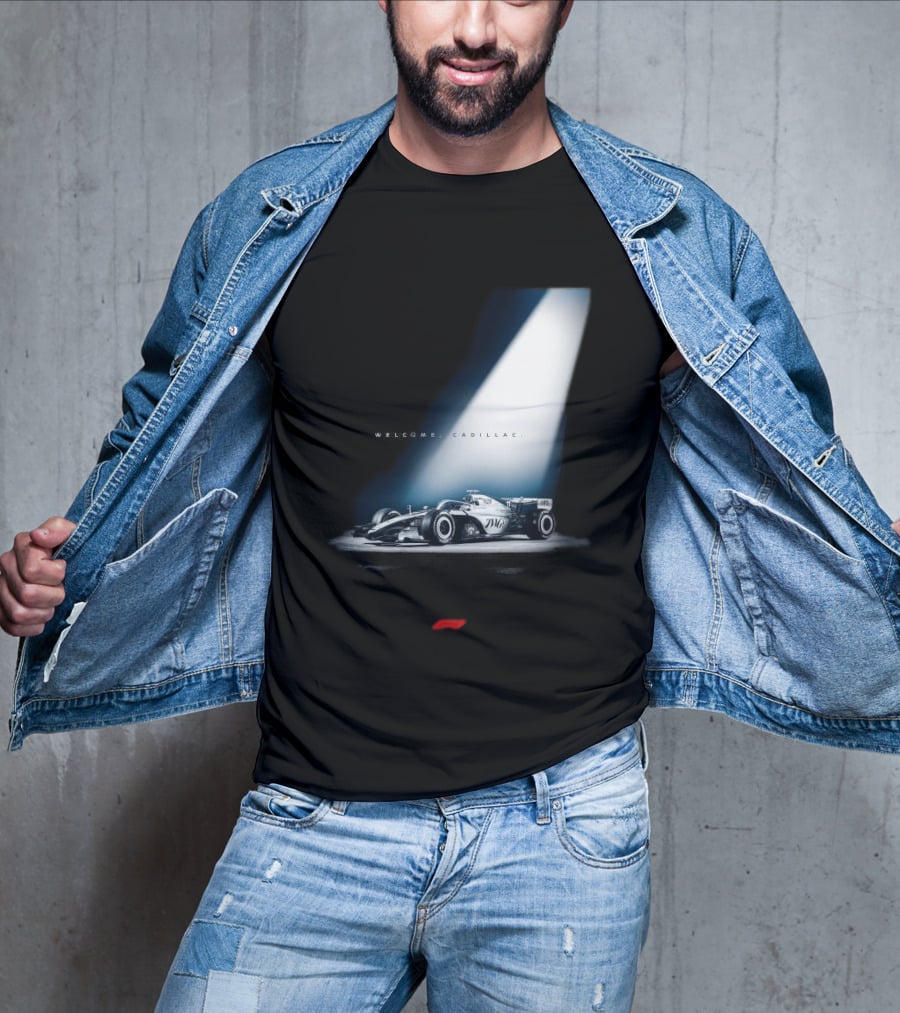Welcome Cadillac F1 Team Formula 1 Racing Car Spotlight T-Shirt
