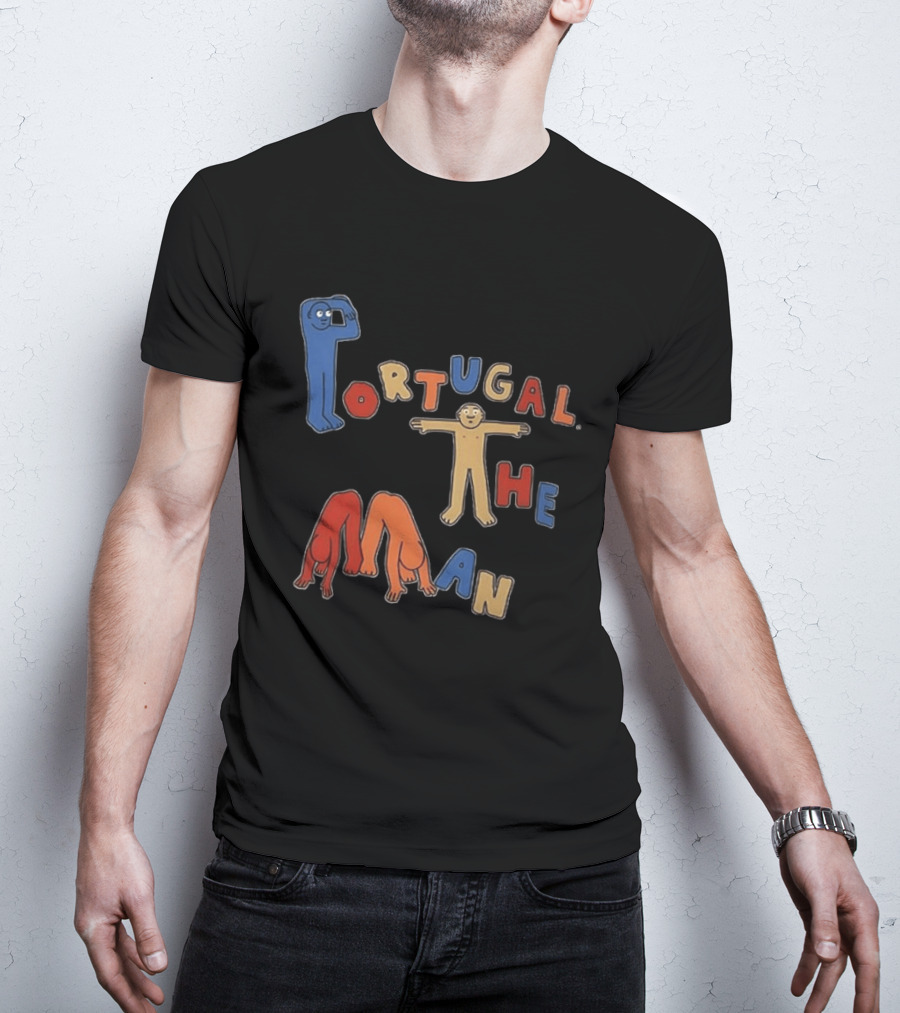 Portugal The Man Colorful Figures Playful Lettering T-Shirt