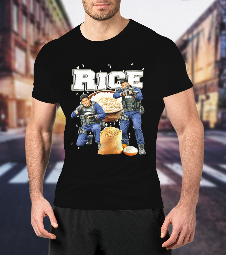Rice Ice Police Tactical Humor T-Shirt