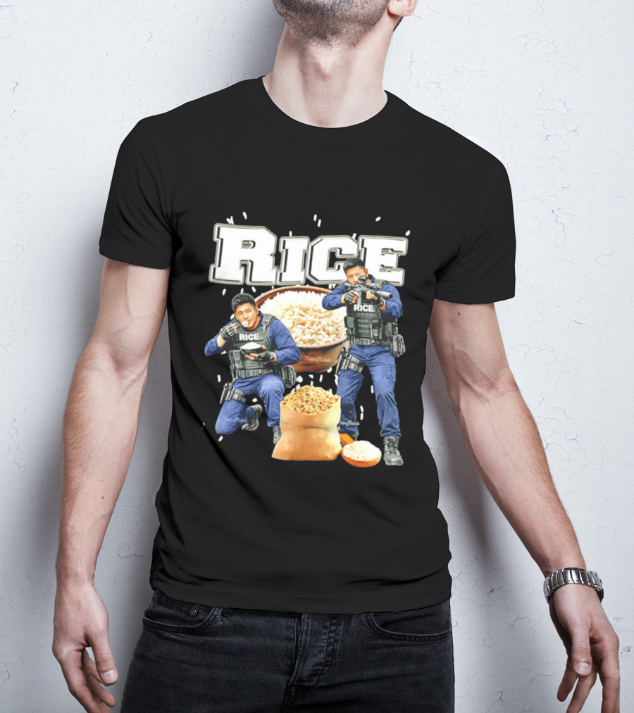 Rice Ice Police Tactical Humor T-Shirt