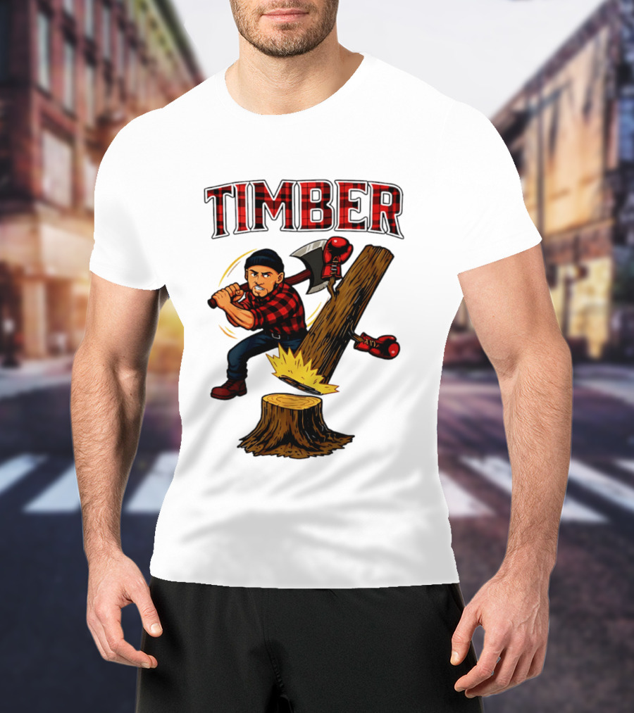 Keith Thurman Timber One Time Lumberjack Axe Boxing Gloves T-Shirt