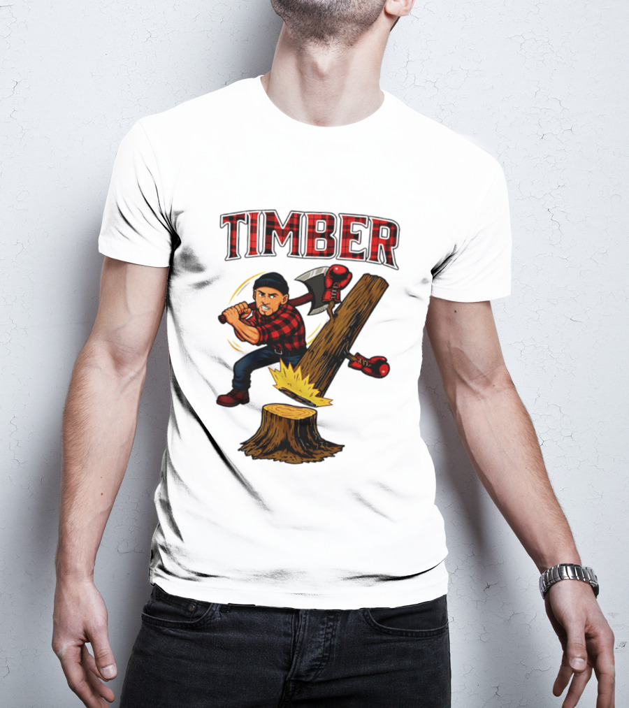 Keith Thurman Timber One Time Lumberjack Axe Boxing Gloves T-Shirt