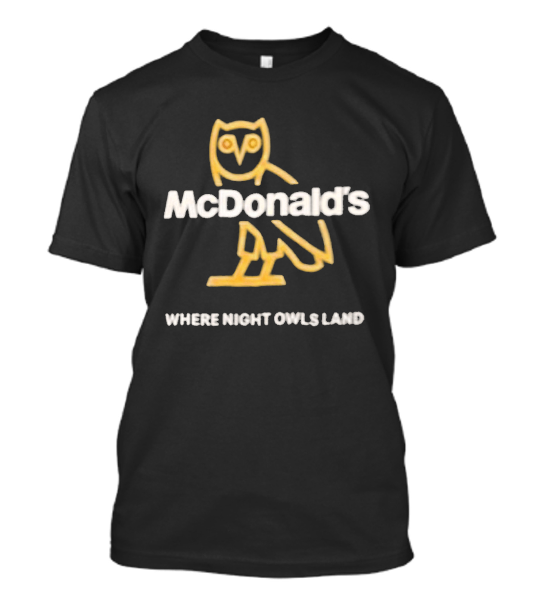 Drake X McDonald's Owl Where Night Owls Land Collaboration T-Shirt