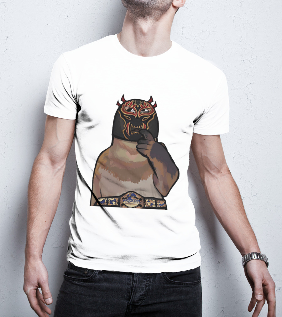PrawTel Wrestling Champion Luchador Masked Monkey T-Shirt