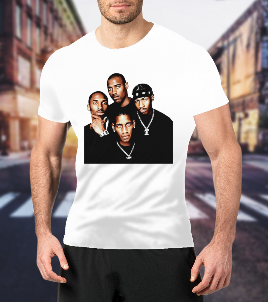 Kobe Iverson Mac Carter Basketball Legends Iconic Group T-Shirt