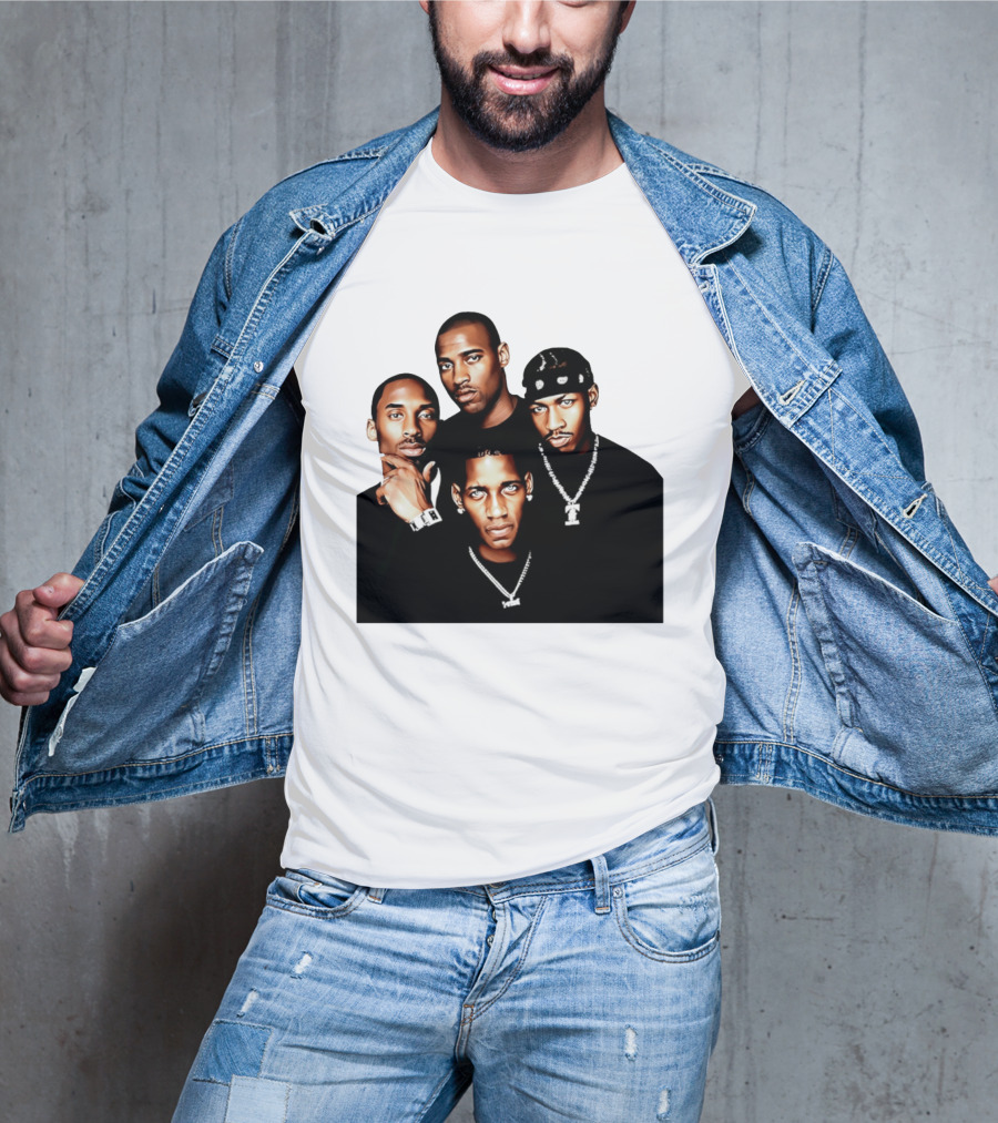 Kobe Iverson Mac Carter Basketball Legends Iconic Group T-Shirt