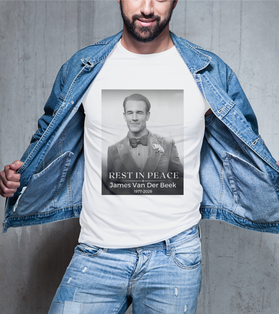 Rest In Peace James Van Der Beek 1977 2026 T-Shirt