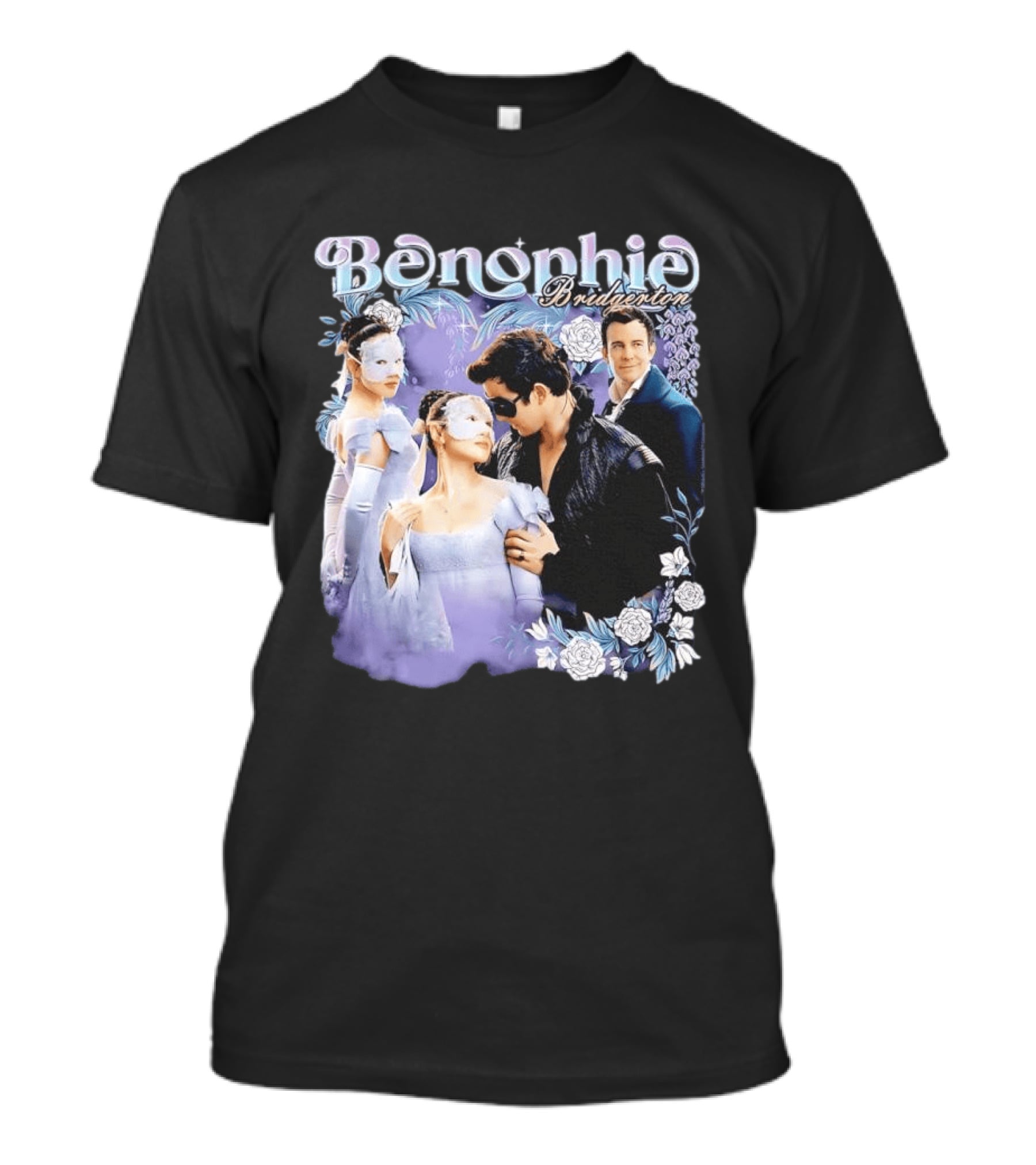 Benophie Bridgerton Romance Masquerade Fantasy Roses T-Shirt