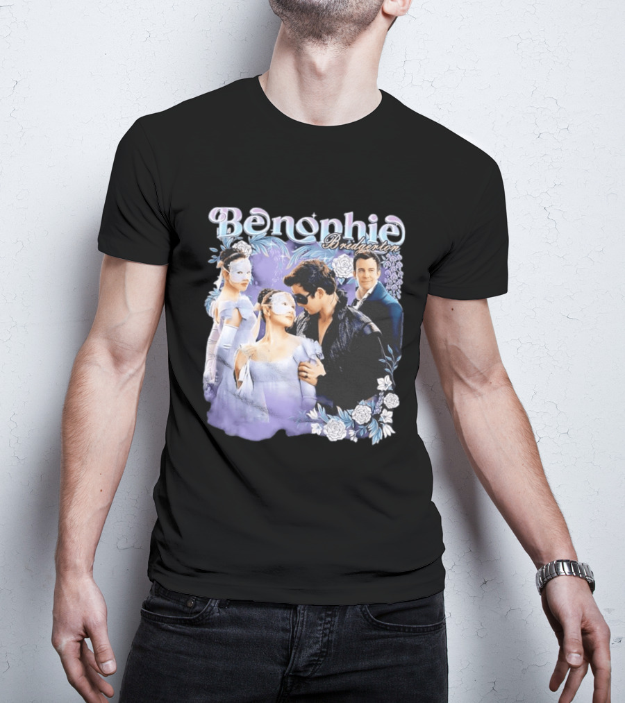 Benophie Bridgerton Romance Masquerade Fantasy Roses T-Shirt