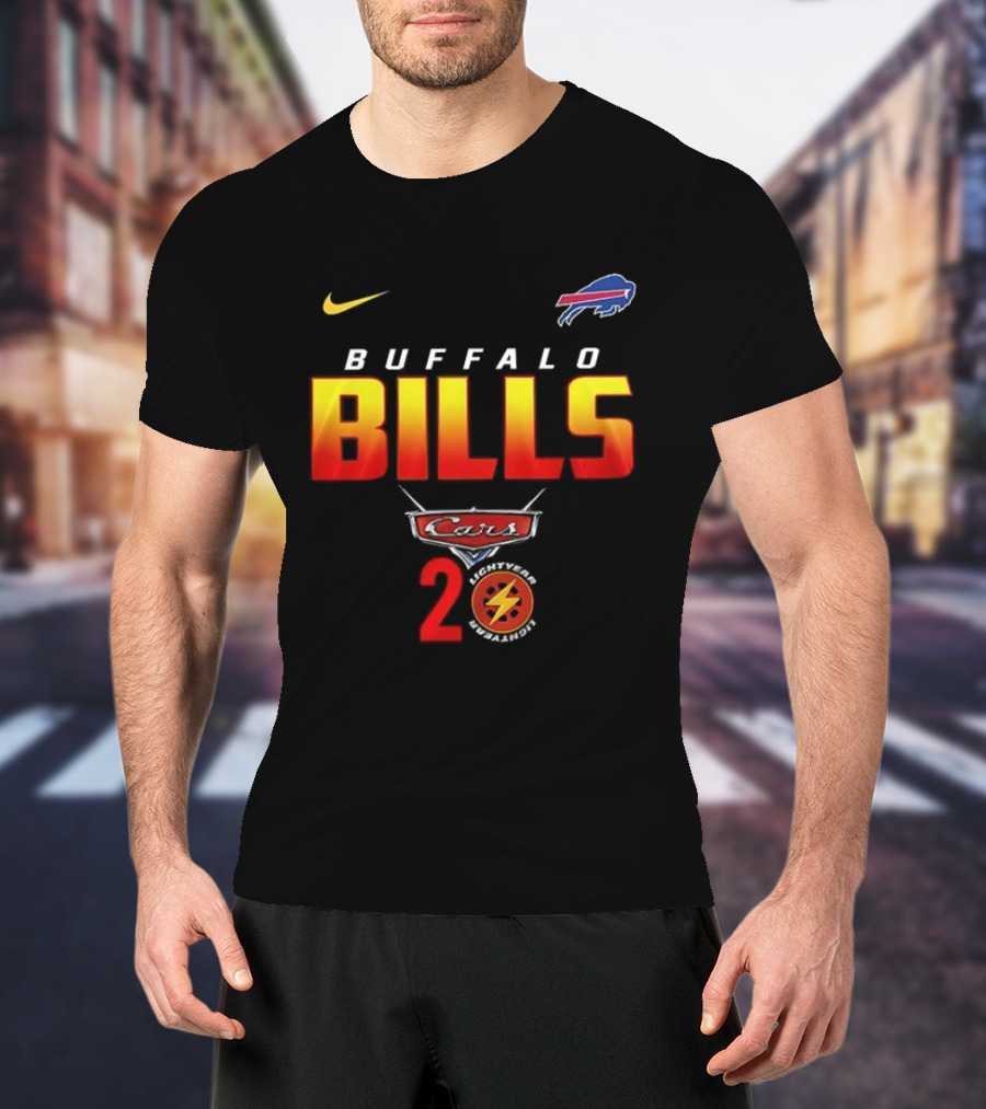 Buffalo Bills Nike Lightning Cars 20th Anniversary T-Shirt
