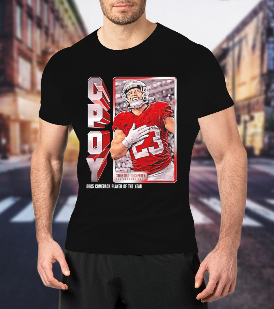 Christian Mccaffrey San Francisco 49ers CPOY 2025 Football Star T-Shirt