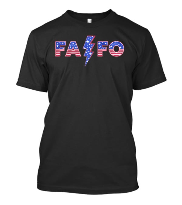 FAFO Lightning Bolt American Stars And Stripes T-Shirt