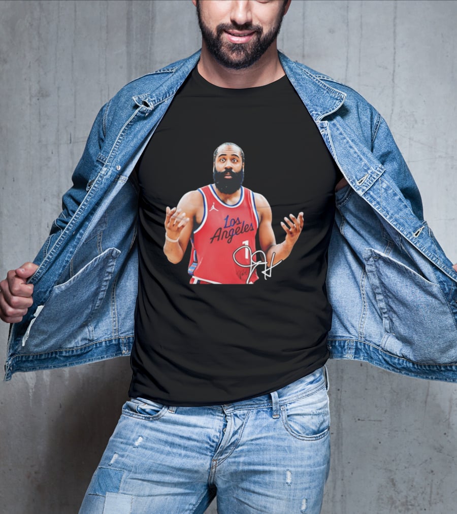 James Harden Los Angeles Basketball Jersey Player Collage T-Shirt