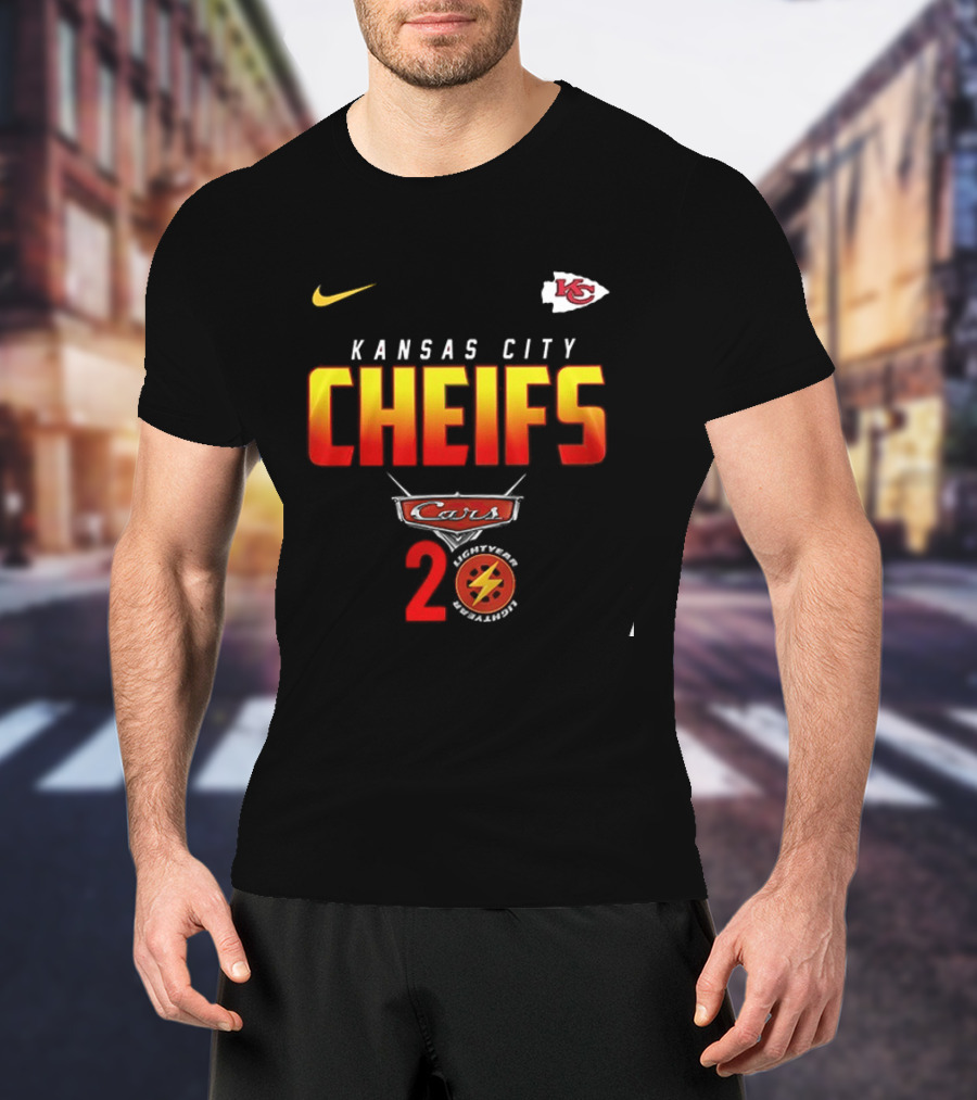 Kansas City Chiefs Cars 20th Anniversary Nike T-Shirt