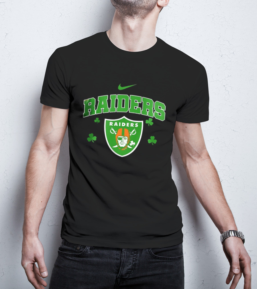 Las Vegas Raiders Irish Witch Soul Shamrock T-Shirt