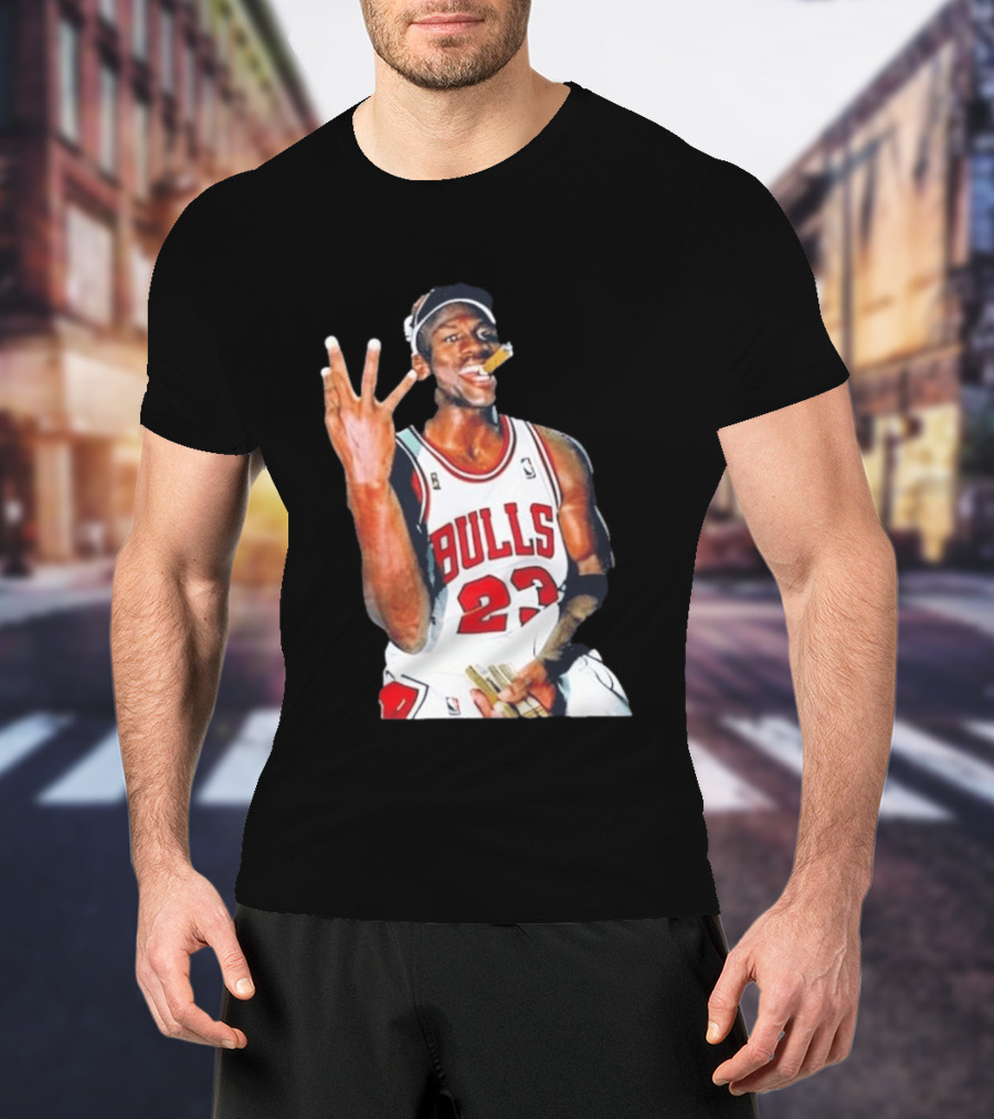Giannis Antetokounmpo Mj Cigar Chicago Bulls 23 Basketball Legend T-Shirt