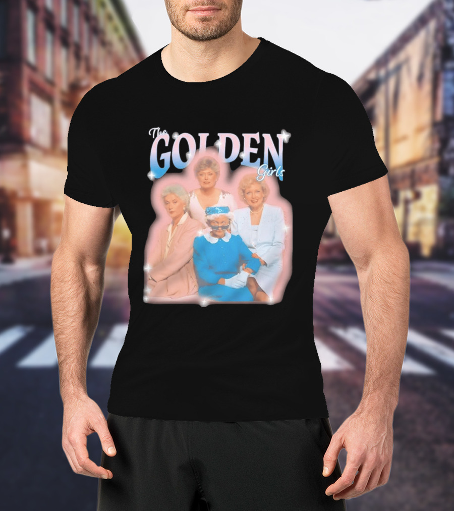 The Golden Girls TV Series Characters With Sparkling Pastel T-Shirt
