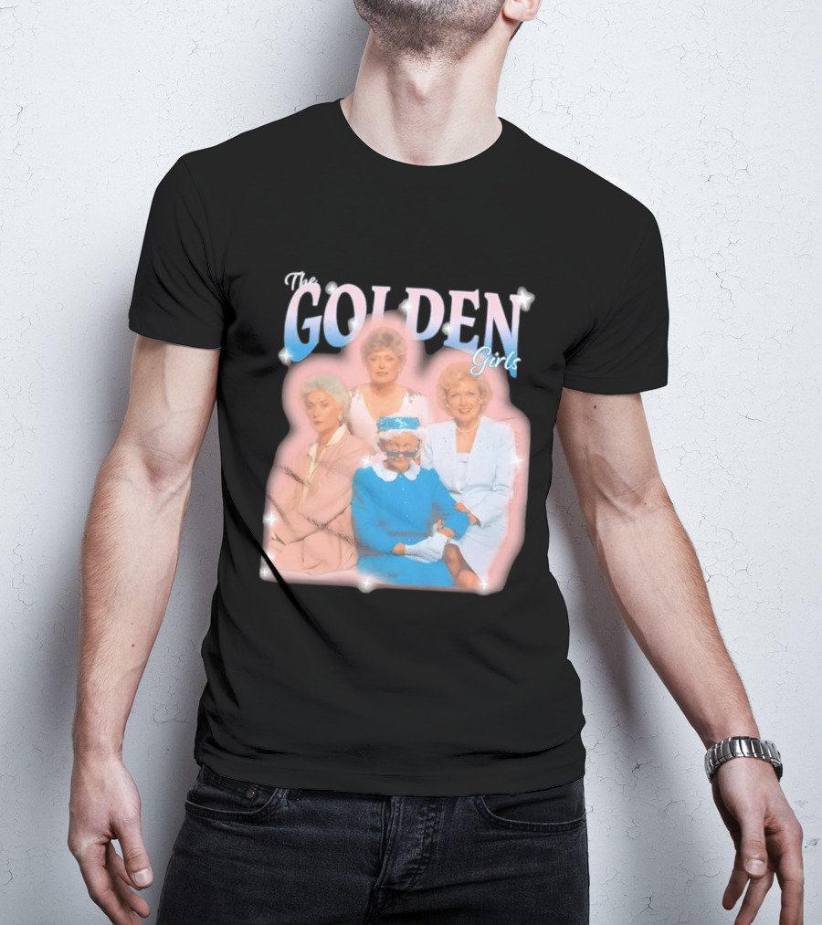 The Golden Girls TV Series Characters With Sparkling Pastel T-Shirt