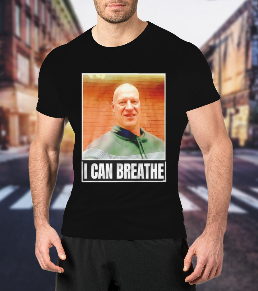 I Can Breathe Text Brick Wall T-Shirt