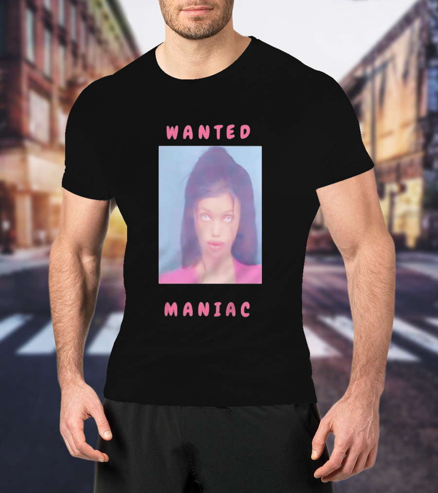 Wanted Maniac 2026 Surreal Doll Aesthetic With Glowing Eyes T-Shirt