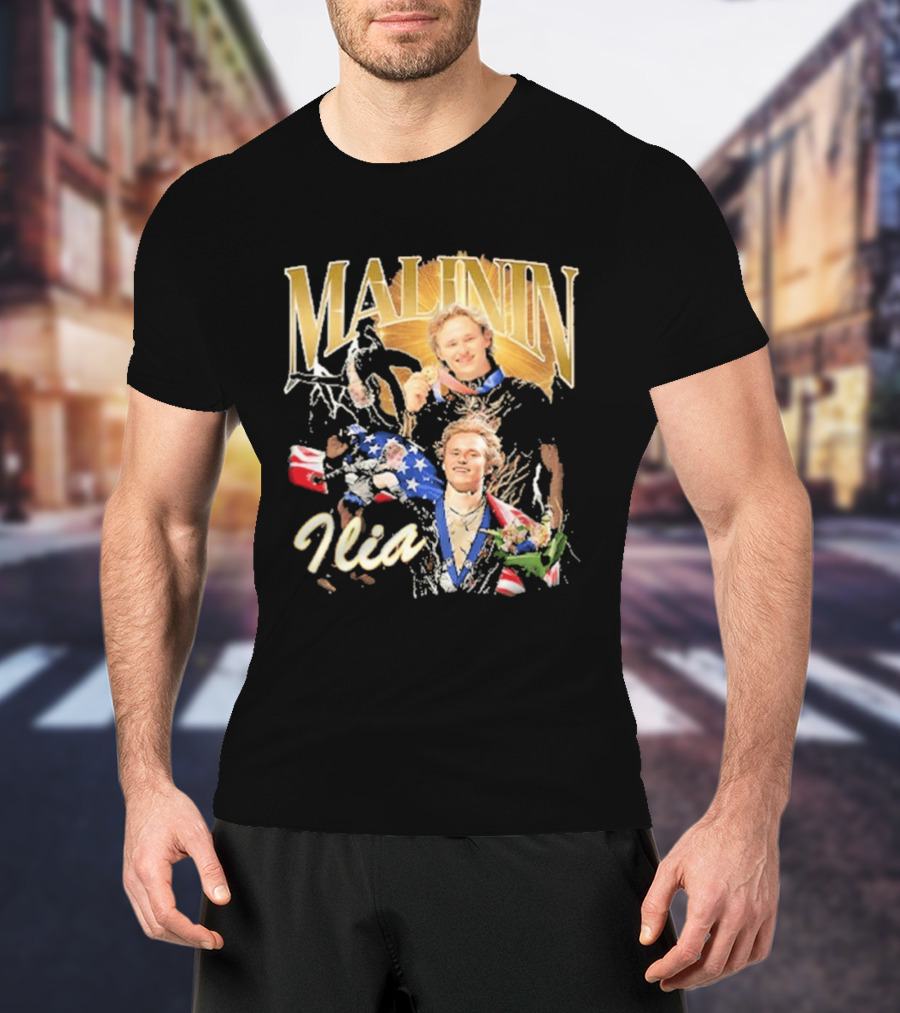 Ilia Malinin Gold Medal Champion Ice Skating T-Shirt