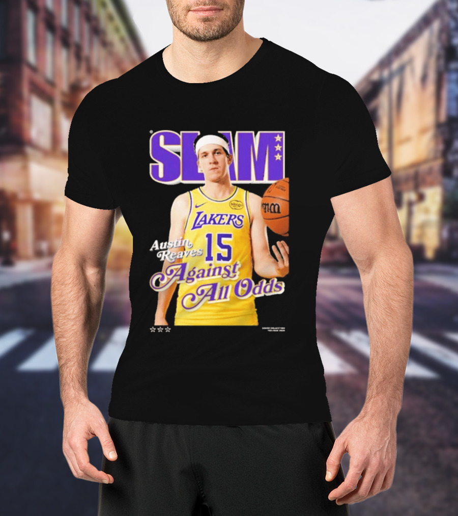 SLAM Cover Austin Reaves Against All Odds Los Angeles Lakers NBA T-Shirt