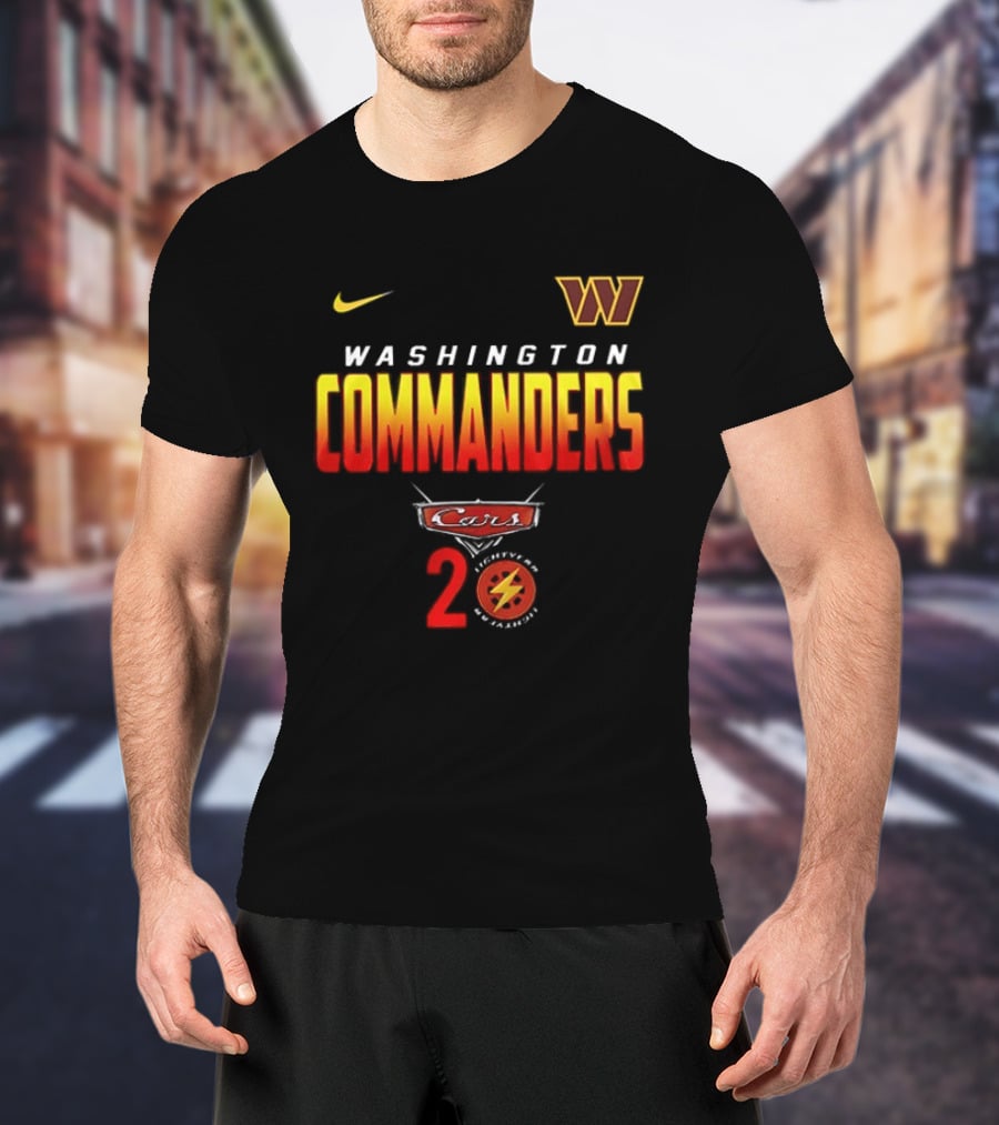 Washington Commanders Nike Cars 20th Anniversary T-Shirt
