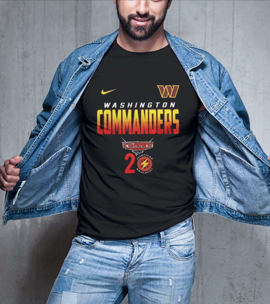 Washington Commanders Nike Cars 20th Anniversary T-Shirt