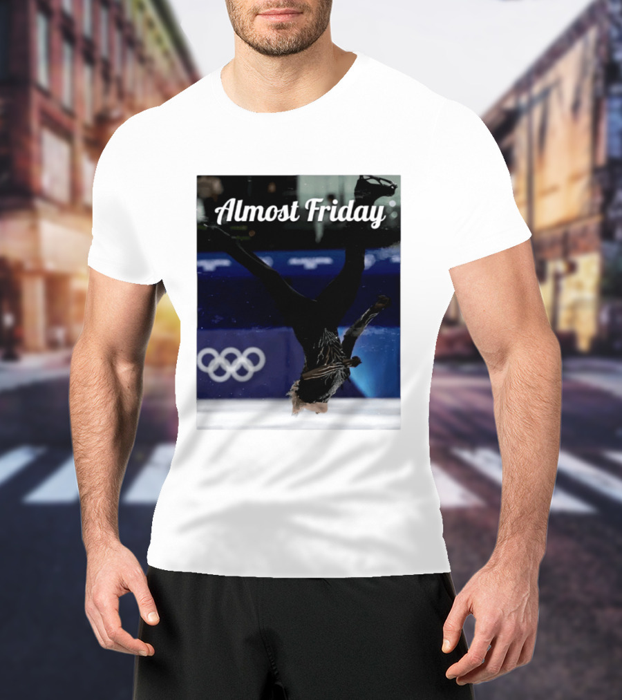 Almost Friday Skating Backflip Olympics Iconic Moment T-Shirt
