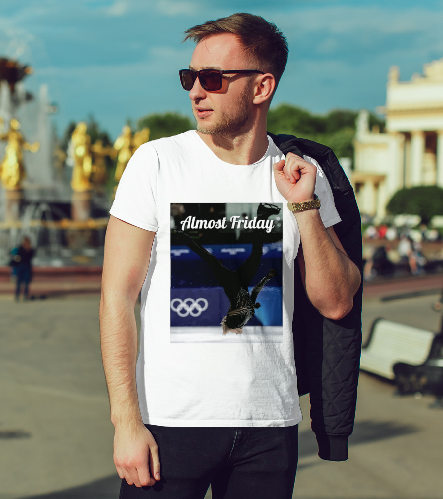 Almost Friday Skating Backflip Olympics Iconic Moment T-Shirt
