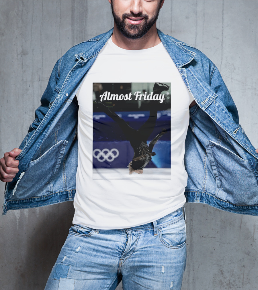 Almost Friday Skating Backflip Olympics Iconic Moment T-Shirt