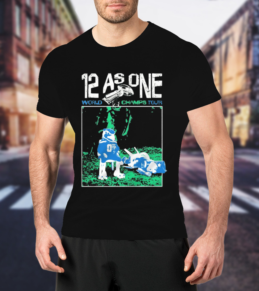 Seattle Seahawks 12 As One World Champs Tour T-Shirt