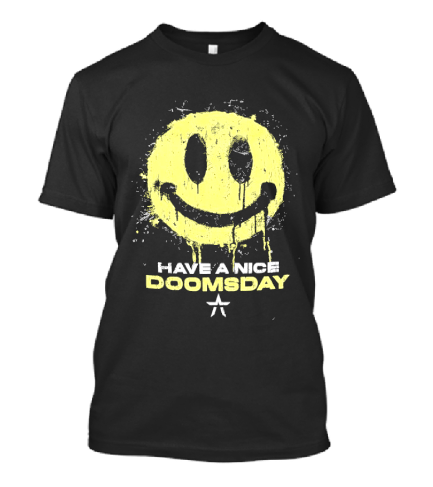 Starset Have A Nice Doomsday Smiley Face Distressed Splatter T-Shirt