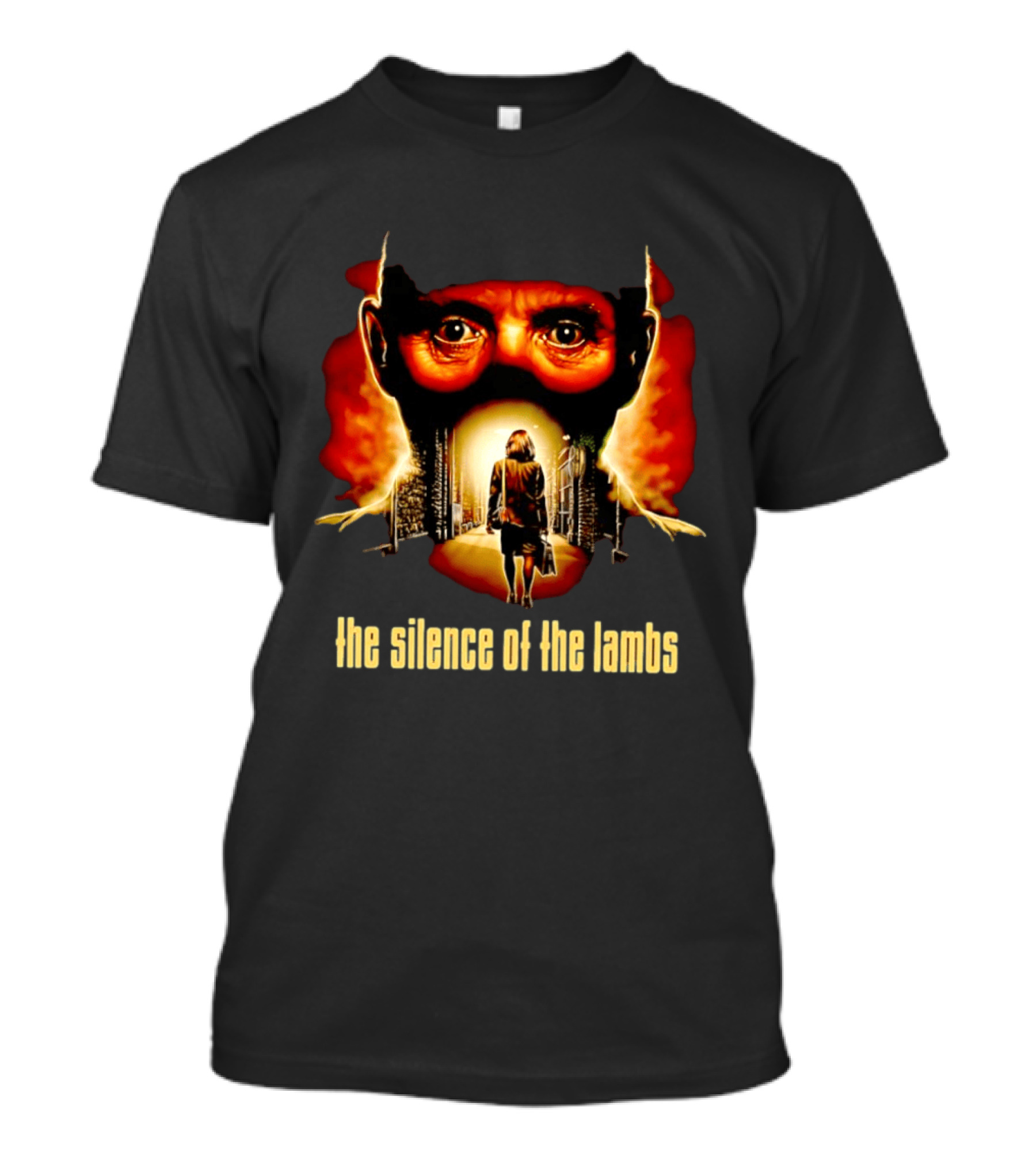 The Silence Of The Lambs Hannibal Lecter Movie Scene Fiery Eyes T-Shirt