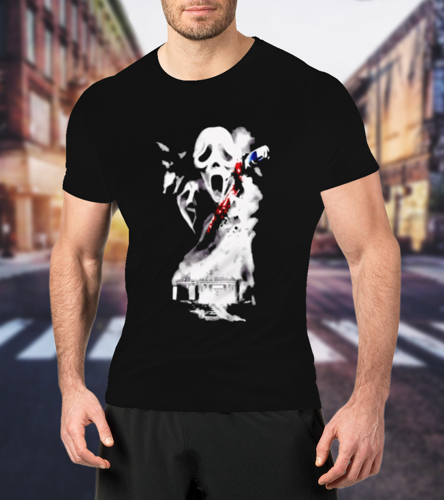 30th Anniversary Scream Kill Tour Ghostface Mask Horror Movie T-Shirt