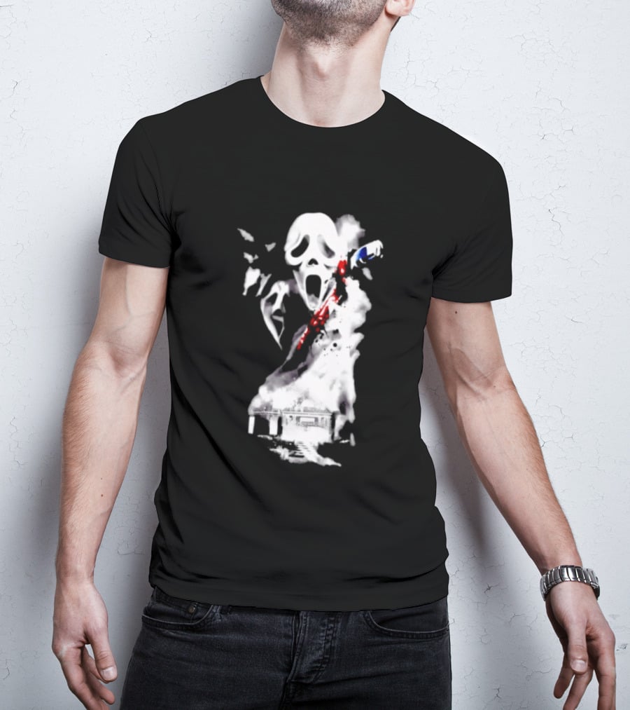 30th Anniversary Scream Kill Tour Ghostface Mask Horror Movie T-Shirt