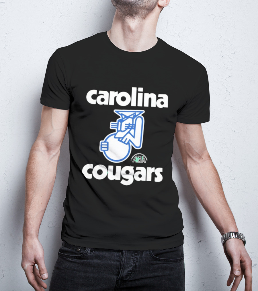 Carolina Cougars ABA Retro Basketball Team T-Shirt